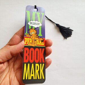 Vintage 1978 Garfield Bookmark Paws Off My Tassel Comic Cat KB 09857 70s 80s 90s